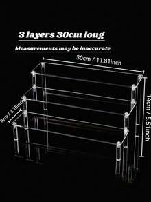 1 قطعة رف تنظيم شفاف من الأكريليك للمكتب، رف تخزين متعدد الوظائف للدمى اليدوية والعطور والمستحضرات التجميلية والإكسسوارات. رف تخزين أكريليك يمكن استخدامه لتنظيم الدمى وعناصر المكتب وأرفف عرض الألعاب المتدرجة وتخزين وعرض العناصر الصغيرة. - شفاف - مشاهدة 6