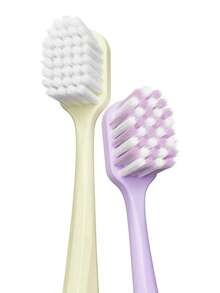 5pcs Ultra-Soft Plush Cloud-Like High Quality Adult Family Couple Sakura Toothbrushes - Multicolor - View 6