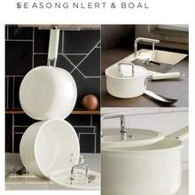 家用陶瓷釉面奶锅，适用于电磁炉的釉面奶锅和汤锅，多功能大容量不粘锅