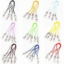 20/50pcs 65mm Colorful, Black, White, Pink Adjustable Strap For Bracelets; Multifunctional Phone Lanyard Keychain; Durable Jewelry Cord - Lobster Clasp Rope - View 2
