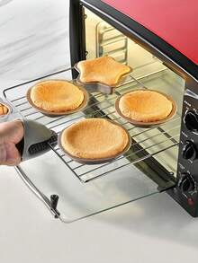 1/2pcs Ramadan Crescent & Star Shaped Stainless Steel Baking Mold, Non-Stick Ramadan Themed Bread Baking Tray, Suitable For Making Mousse And Cakes - Multicolor - View 4