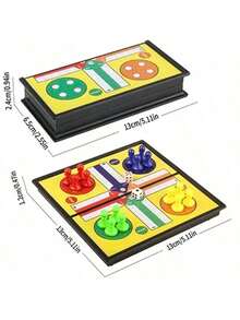 LUDO Classic Dice Game, Suitable For 2-4 Players, Interactive Board Game, Ideal For Family Christmas, Halloween Game Nights