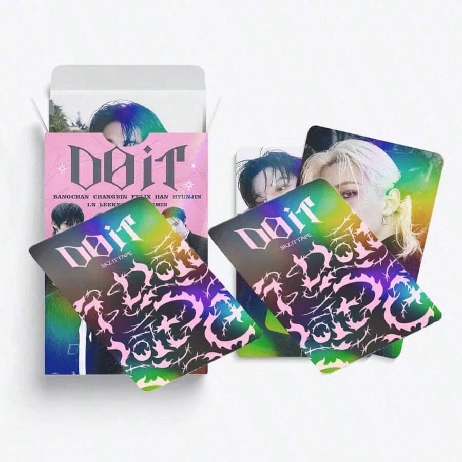 60pcs K-POP SKZ Style Double-Sided Photo Cards, "DO IT" New Album, Collectible Cards, Postcards For Decoration And Collection, Perfect Gift For Fans - Multicolor - View 1