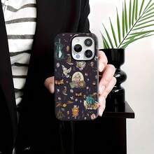 El mágico mundo de  y sus amigos. Esta elegante funda es compatible con los modelos  17, 16, 15, 14 Pro Max, 13, 12, 11, XR y XS Plus. Fabricada en silicona de vidrio, ofrece protección contra golpes y caídas, además de una sensación superior. Es el regalo ideal para familiares, amigos y seres queridos, y la opción perfecta para Año Nuevo. - Blanco - Ver 5