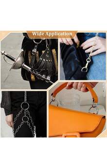 5 chiếc móc khóa tròn, móc cài carabiner, thích hợp cho chìa khóa, khóa cài, túi xách, ví - Móc khóa thay thế, đồ thủ công DIY, quà tặng, đồ lưu niệm, phụ kiện xe hơi, phong cách Gothic Y2K dễ thương - Nhiều màu - Xem 4