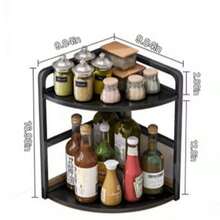 Supporto per spezie da cucina per il Ramadan, organizer da cucina, scaffale per spezie ad angolo, scaffale per spezie rotante, scaffale per spezie multifunzione, per San Valentino - Multicolore - Visualizzare 2