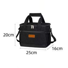 600D牛津布防水保温午餐包，花卉图案，适合办公室、学校和野餐。防水便携包，配有肩带。多种颜色可选。保温性能优异。 - 彩色 - 查看 6