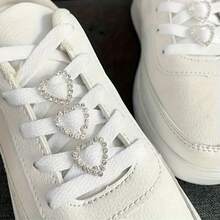 6pcs Heart-Shaped Rhinestone Shoe Clips, Shiny DIY Crystal Shoe Charms, Suitable For Boots, Sneakers, Canvas Shoes And Skate Shoes, Sturdy Clip-On Decorations, Fashion DIY Accessories, No Tools Required For Installation, Shoe Embellishment, Ideal For Accessory Collectors, Metal Clips, Shoe Decorations, Battery-Free, Shoe, Spring Summer Picks, Brides Maid Gifts, Room, Bedroom Decor, Beach, Travel, For Men, For Women, Vacation, Women's Day, Travel Essentials, Wedding Favors, Y2k, Bedroom, Car Accessories Women, Kitchen Decor,Cute Stuff - Multicolor - View 10
