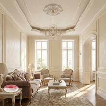 1pc 3 Meters X 12mm PVC Decorative Molding Strip, Self-Adhesive Trim For Ceiling, Living Room, TV Backdrop Wall Decoration - Multicolor - View 4