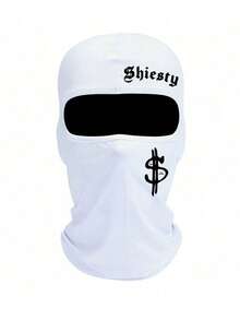 1pc/2pcs Letter & Dollar Sign Ski Mask Balaclava, Unisex, UV Protection Windproof Scarf, Suitable For Snowboarding And Motorcycling,Festival,Travel - Multicolor - View 2