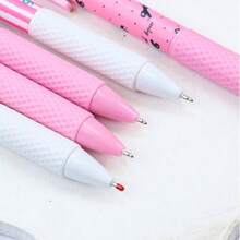 6pcs/Set Lightweight Pink Bow Ballpoint Pens, 0.5mm Fine Tip, Smooth Writing, Suitable For Office, Classroom, Adults, Home Office, Family, Education, Exams, Neutral Ink Pen Set, Holiday Stationery Gift, Back To School Gift - Multicolor - View 5