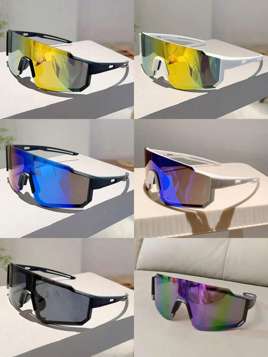 1 Pair Adult Cycling Goggles, Outdoor Hiking Goggles, Bicycle Goggles, Outdoor Sports Eyeglasses, Marathon Goggles, Off-Road Cycling Goggles, Fishing Goggles - Multicolor - View 1