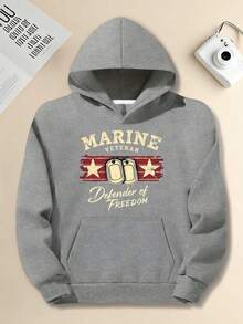 Felpa con cappuccio Navy Freedom Guard - Modello militare, Felpa con cappuccio oversize, Adatta per veterani, abbigliamento casual e abbigliamento per anniversari - JPH-9, Abbigliamento patriottico, Design di stampa accattivante, Cuciture di alta qualità, Top a maniche lunghe, Per indossatori patriottici, Taglie forti - nero - Visualizzare 9