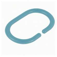 OISE ART STORE Set 12pz Anelli Ganci Per Tenda Da Doccia Box Bagno In Plastica Pp Azzurro 87245 - - Multicolore - Visualizzare 1