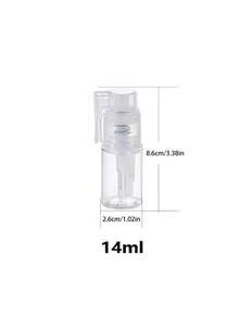 2/1件裝身體粉末分裝瓶 (140ml/14ml) - 按壓式防漏塑膠容器、噴霧瓶、迷你香水旅行分裝瓶 - 無色 - 查看 12