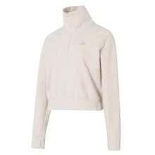 Adidas Women's Sweatshirt, Collared Pullover, SFL HZ SWT, Casual Sporty Daily Fashion Top, KH0206 - Light Sesame Purple Powder - View 1