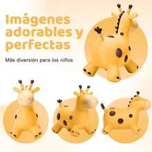 Jirafa Hinchable para Saltar, Tolva Inflable de Animales para Niños. Bouncy Boing, Inflatable Hopping Farm Animals con Air Pump, Bouncing y Active Play para Niñas y Niños (Amarillo),36985816 - Neblina azul - Ver 6