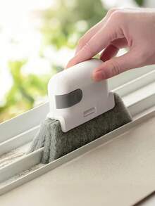 1pc Window Groove Cleaning Brush, Window Track Crevice Cleaner, Random Color - Grey - View 2