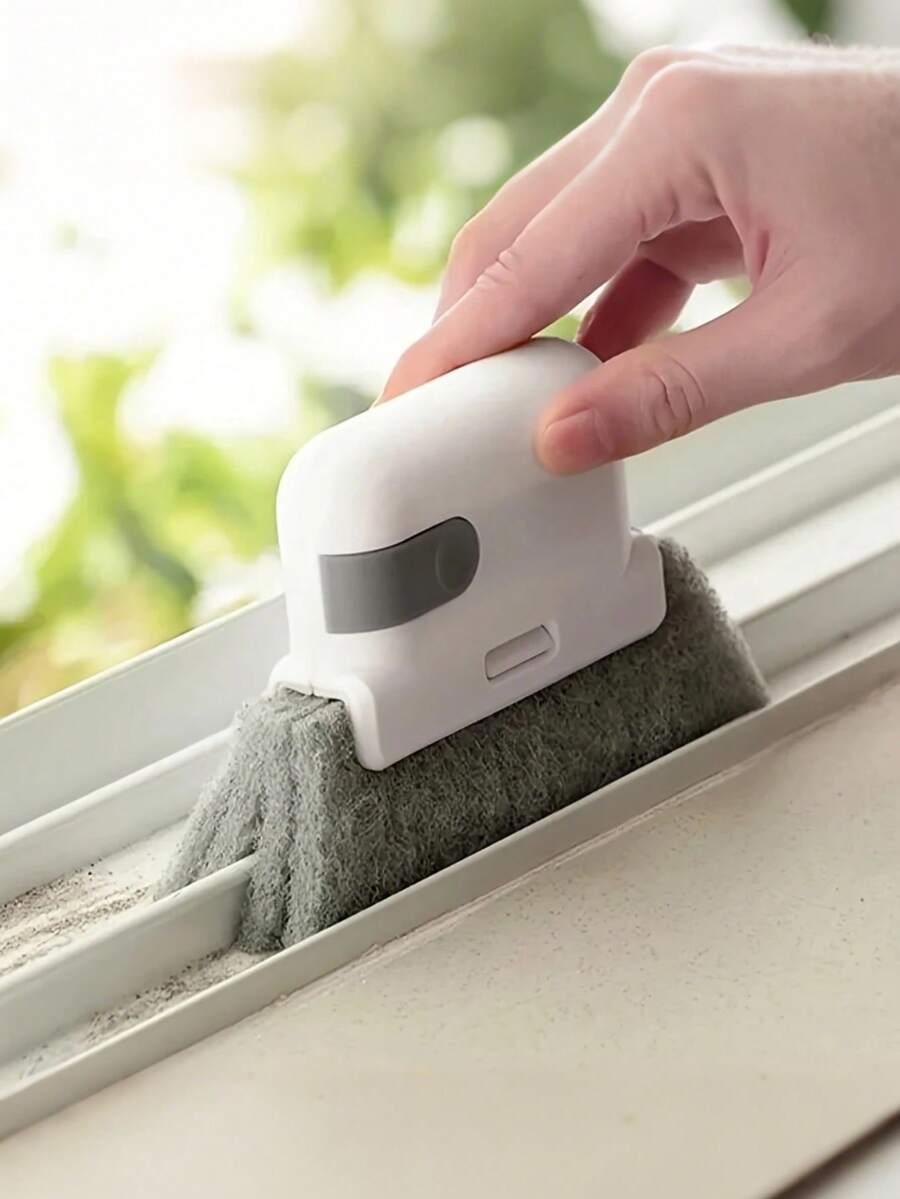 1pc Window Groove Cleaning Brush, Window Track Crevice Cleaner, Random Color