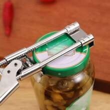 1pc Adjustable Stainless Steel Bottle & Can Opener - Multifunctional Kitchen Tool, Ergonomic Handle Design, Easy To Open Bottles & Cans, Perfect Gift For Christmas And Halloween - Multicolor - View 6