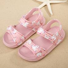 1 đôi dép xăng đan đi biển hình khủng long hoạt hình màu đen dễ thương, thoải mái, thời trang, nhẹ nhàng dành cho bé trai, thích hợp cho mùa hè. - Hồng - Xem 6