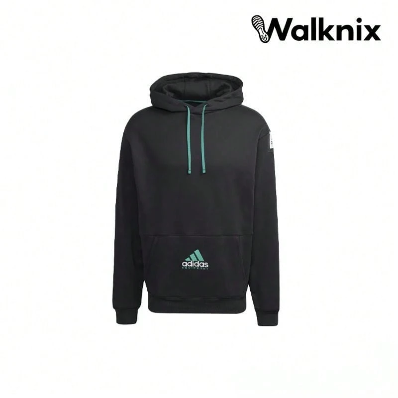 Adidas Embroidered Trefoil Logo Hoodie Black Hoodie Men - Multicolor - View 1