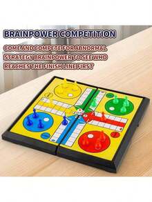 LUDO Classic Dice Game, Suitable For 2-4 Players, Interactive Board Game, Ideal For Family Christmas, Halloween Game Nights