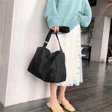 Large Capacity Lunch Bag, Casual Fashion Handbag, Portable Messenger Bag, Student Backpack, Large Capacity Multi-Function Shoulder Bag, Solid Color Minimalist Fashion Commuter Bag, Can Fit Lunch Box, Books And Laptop Crossbody Bag. - Multicolor - View 5