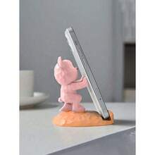 1pc Cute Bear-Shaped Phone & Tablet Stand | Desktop/Bedside Decor | Perfect For Birthday & Graduation Gifts - 彩色 - 查看 8