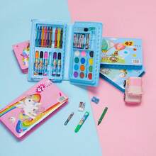 1 Set/168/68/42 Watercolor Pens, Art Painting Tools, Stationery Gift Painting Set, Writing Supplies, Learning Supplies (Box Color And Pattern Shipped Randomly), Christmas Gift, Fun Christmas Stocking Stuffer, Christmas Stocking Stuffer, Christmas Stocking Stuffer, Back To School, Winter Break Gift, Back To School Gift - Multicolor - View 6