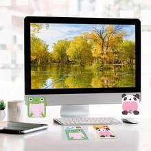 5pcs/Set Cute Cartoon Animal Pattern Memo Pads, Creative Vertical Sticky Notes, 20 Sheets Per Book, 100 Sheets Total, Great For Christmas Gifts Or Prizes - Multicolor - View 4