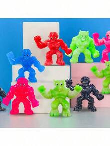1/5/10/15/20/30/40Pcs Mini Stretch Monster Squishes Toys Random Styles,Birthday Gift,Party Gift, Sock Filler, Happy Man Toy Party Discount, Sensory Gel Toy, Autism,Elastic Toy And Good Bag Stuffers Prizes,Halloween And Christmas Gifts - Multicolor - View 5