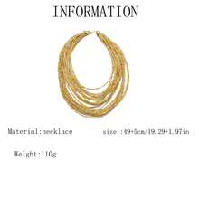 1 件女士休闲多层小珠项链 - 米色 - 查看 9