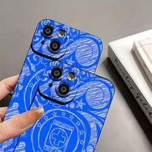 Funda para teléfono con el diseño del equipo de fútbol Cruz Azul, compatible con teléfonos ,  17,  16 Pro Max,  15 Pro Max,  13 y  12. Fabricada en TPU, ofrece protección contra golpes y caídas. Un regalo perfecto para aficionados al fútbol, amigos, familiares o como una divertida sorpresa de Halloween. - Negro - Ver 8