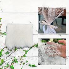 5 件优雅黑色蕾丝桌旗 14 英寸 X 118 英寸 - 波西米亚刺绣流苏，适合婚礼、新娘送礼会、复古乡村厨房和餐厅装饰、婚宴装饰、波西米亚风配饰、精美刺绣设计