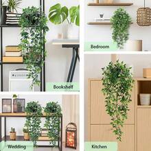 1/2 cây giả (có/không chậu), cây treo giả, 2 cây giả treo có chậu, cây leo Mandala giả treo, cây xanh trang trí tường cho trong nhà, ngoài trời, kệ phòng khách, phòng ngủ, nhà bếp, nhà cửa, đám cưới - màu xanh lá - Xem 2