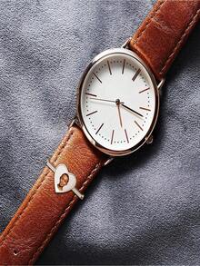 1pc Personalized Watch Band Charm, Customized Photo Watch Accessory, Blank Watch Band Decor Rose Gold Suitable For Silicone Smart Watch Band Accessory, Silver, Gold And Rose Gold Customized Watch Band Charm, Ideal Gift For Women, Girlfriend, Boyfriend, Dad, Mom, Family, Friends, Suitable For Anniversary, Birthday, Graduation, Prom, Party, Women Jewelry - Gold - View 8