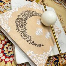100/60/20pcs 13 * 13 Inch Disposable Napkins With Ramadan Theme, Featuring Exquisite Moon Pattern Carving And Hanging Lantern Pattern Design, Suitable For Eid Al Fitr Celebrations, Banquets, Family Gatherings, Friend Dinners, And Restaurant Decoration During Ramadan Dining Period - Champagne - View 7