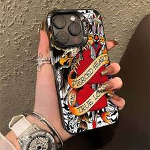 Funda transparente minimalista de Morgan Wallens con música country occidental. Compatible con 17 Pro Max, 17 Air, 16 Pro MAX, 15 Pro Max, 14 Pro, 13 Pro, 12 y 11. Funda personalizada para hombre y mujer. Excelentes regalos para novias, novios y familiares en Navidad y Halloween. - Negro - Ver 1