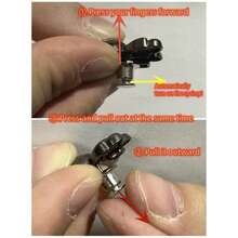 1/2/4对装花朵扣腰带，可拆卸腰夹，腰带配件，裤夹腰部收紧器 - 彩色 - 查看 10