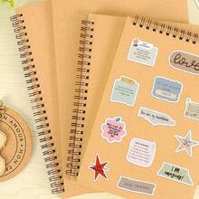 50pcs Inspirational English Phrase Stickers For Scrapbooking, Luggage, Notebook, Water Bottle, Phone Case, DIY