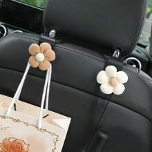 Gancho con forma de flor para apoyacabezas de asiento de coche, gancho para asiento delantero, gancho para asiento trasero - Multicolor - Ver 3
