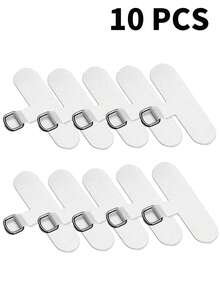 1/2/5/10个装手机挂绳夹，通用手机挂绳连接器，手机壳替换零件，适用于所有手机（黑白两色），不影响充电 - 彩色 - 查看 5