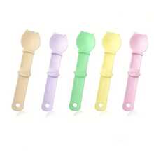 Long-Handled Squeeze-Type Interactive Cat And Dog Feeding Spoon/Cat Food Dispenser - Multi-Functional Wet Food Scoop, Leak-Proof And Dispensing Design, Durable, Easy-To-Clean Plastic Pet Food Spoon, Ergonomic Handle, Suitable For Kittens And Adult Cats, Fun-Shaped Cat Treat Feeder, Pet Liquid Treat Residue-Free Feeder, Squeeze-Lick Type Treat Dispenser (Multiple Colors Random) - 5毫升 - 查看 7