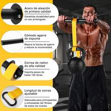 Ejercitador de muñecas y antebrazo,43.3 pulgadas,correa de nailon ultra fuerte para muñeca y antebrazo, mecanismo de bloqueo rápido,asas de agarre antideslizantes de PVC duraderas,36984704 - Multicolor - Ver 6