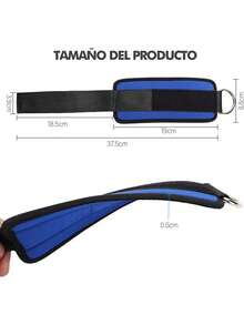 Correa de Tobillo, Tobillo Correas 2 Pack, Tobilleras Deportiva para Cable Máquinas, Gimnasio de Deporte para Glúteos y Piernas Ejercicios de Pesas, Entrenamiento de Glúteos en Polea etc(Azul),36984770 - Multicolor - Ver 2