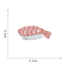 1 miếng vá thêu hình hoạt hình Sushi & Hải sản, có thể ủi lên quần áo, phụ kiện và đồ thủ công DIY - Hình cá hồi sushi, bạch tuộc, trứng cá muối, trứng. - Màu sắc hỗn hợp - Xem 23