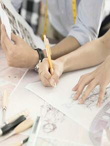 1 Set Professional Sewing Ruler Kit - L-Shaped Ruler, Comma Ruler, Triangle Ruler, French Curve Ruler And 90 Degree Ruler, For Accurate Garment Pattern Making And Clothing Design - Multicolor - View 2