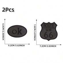 2/4pcs Feather Down Jacket Patches, Self-Adhesive, Seamless, High-End Clothing Repair, Leather Garments, Holes, Black Embroidered Fabric Patches, Jacket Patches, Sewing Patches, Clothing Patches, Garment Care Solution, Clothing Hole Repair, Embroidered Badges, Clothing Repair Stickers, Minimalist Repair Look, Understated Repair Style, Durable Fabric Structure, Enhanced Patch Durability - Multicolor - View 24