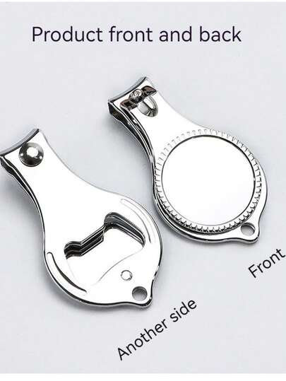 折叠式指甲钳、圆头指甲剪、多功能开瓶器、指甲锉、高碳钢指甲钳、手脚指甲修剪器、便携式工具